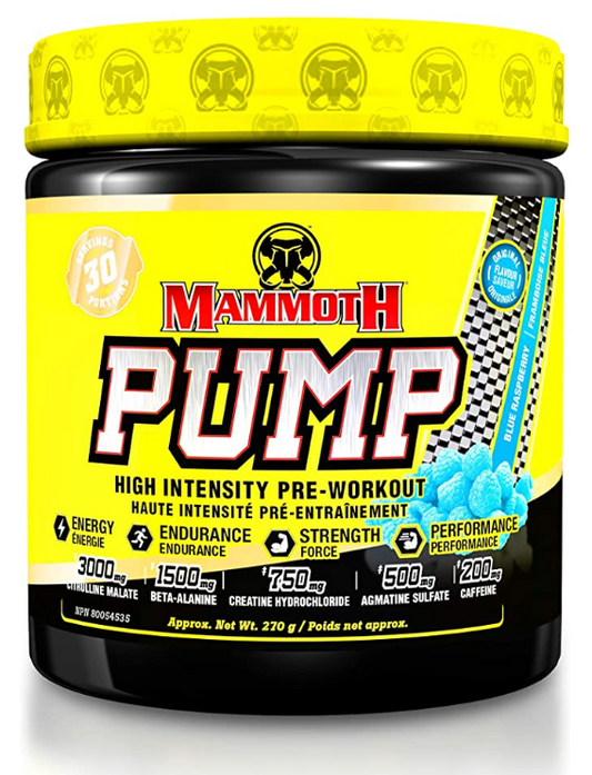 Mammoth Pump Pre-workout - Blue Raspberry